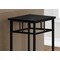 Monarch Specialties Accent Table, Side, End, Plant Stand, Square, Living Room, Bedroom, Black Laminate, Black Metal I 3278 - alternate 2